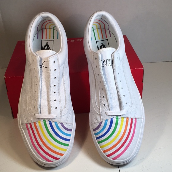 NWT Vans Classic Old Skool Leather Skate Shoes Men’s 9.5 main image 8